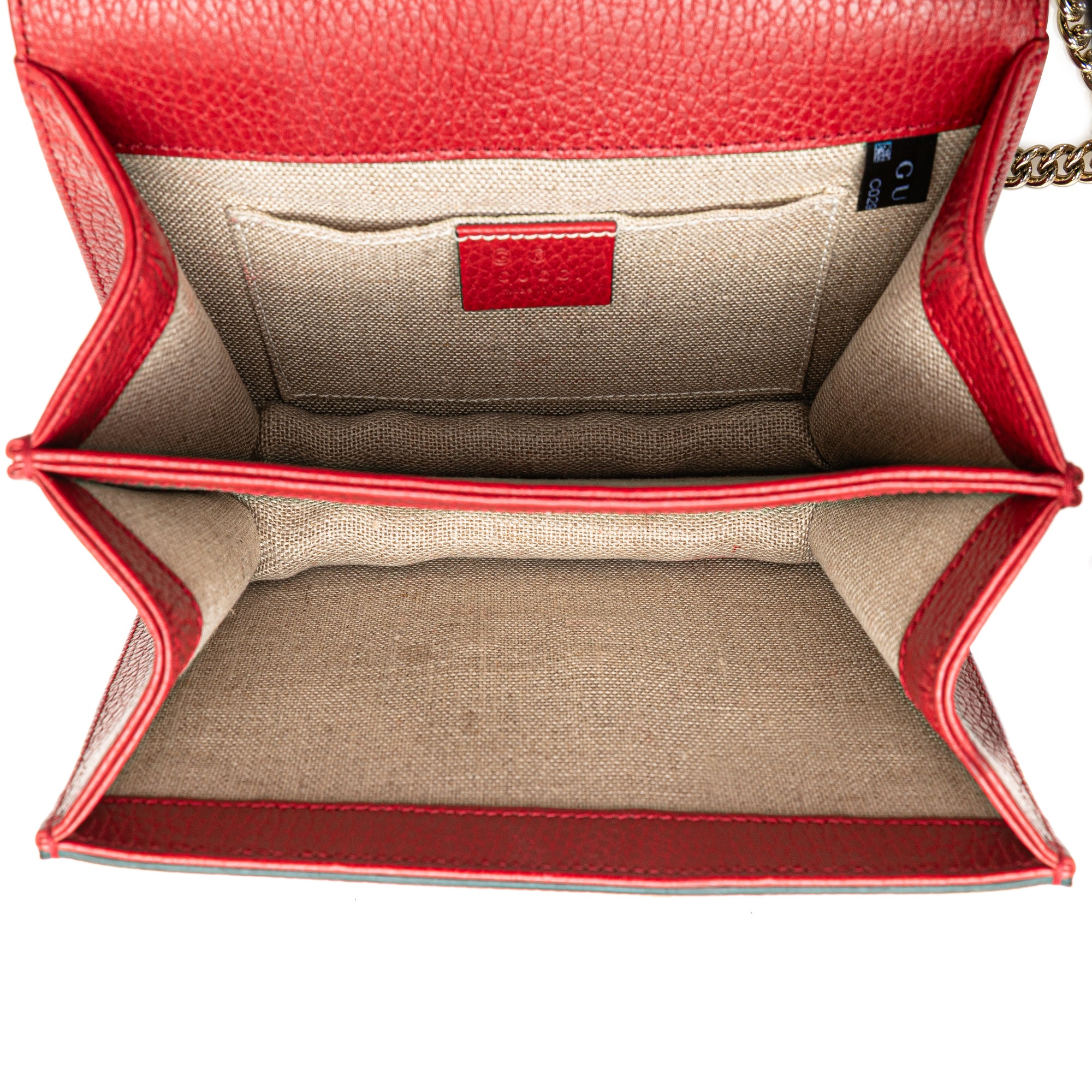 Gucci | Pre-Owned Small Dollar Calfskin Interlocking G Crossbody | Red