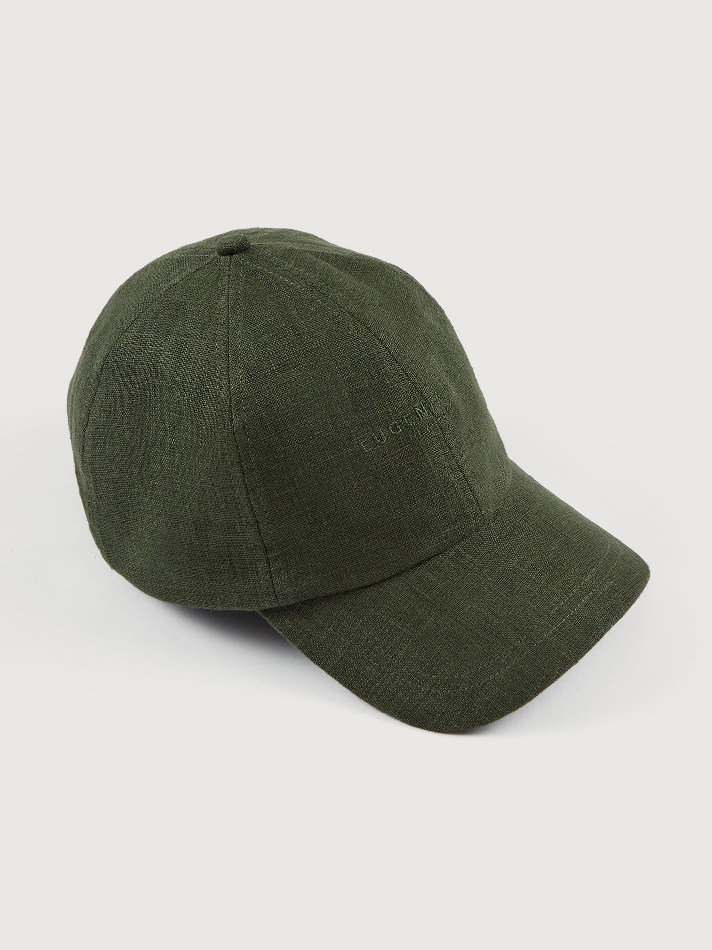 Eugenia Kim | Lo Linen Baseball Cap | Olive