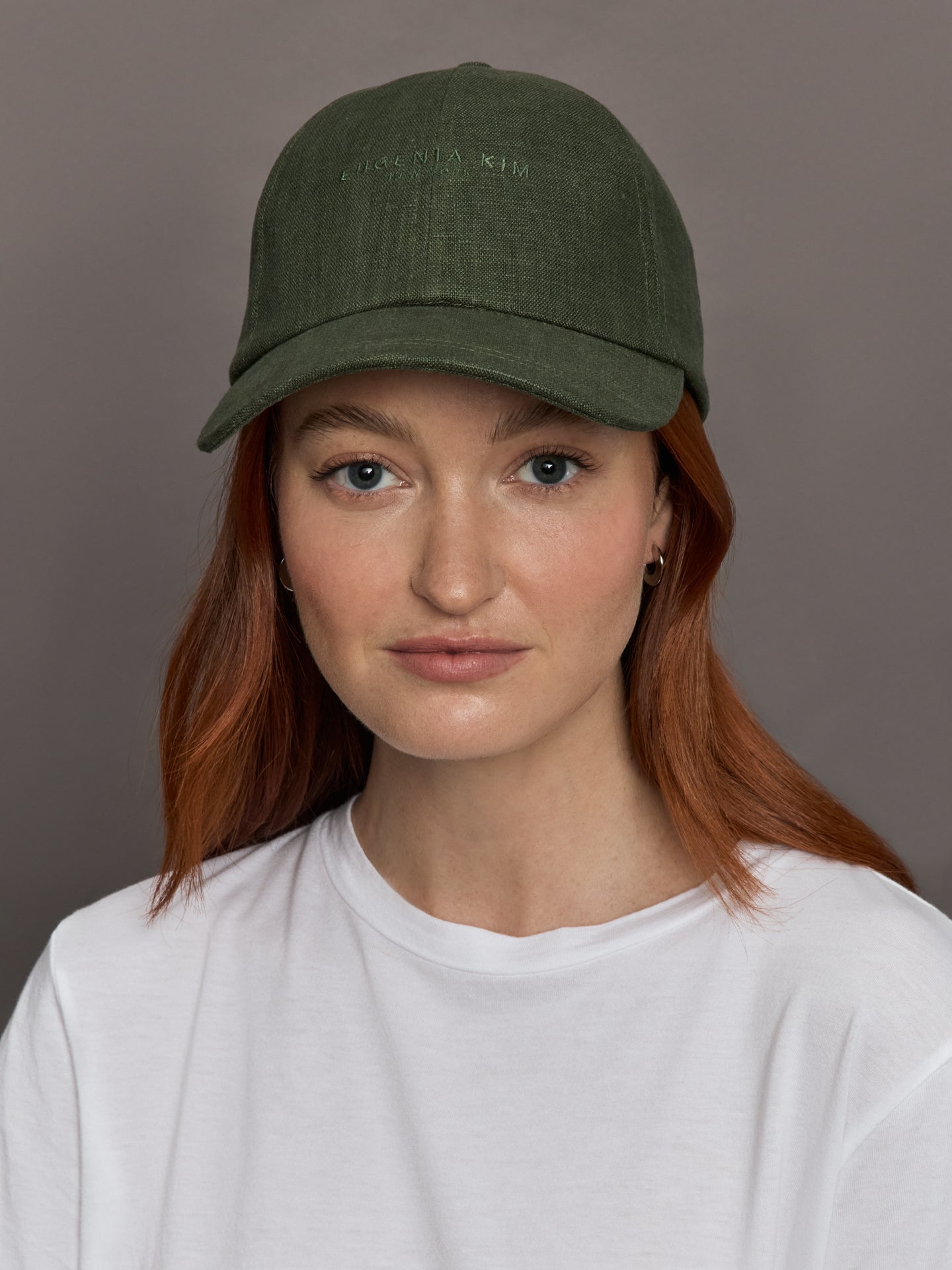 Lo Linen Baseball Cap | Olive