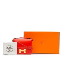 Hermes | Pre-Owned Mini Tadelakt Constance 18 with Silver Logo | Red