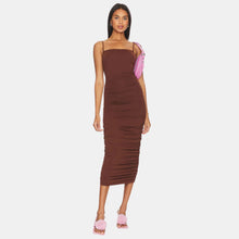 OW Collection Ezra Midi Dress | Cappuccino