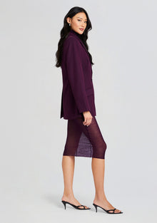 Womens | Cosmo Blazer | Eggplant