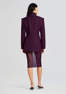 Womens | Cosmo Blazer | Eggplant