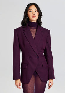Womens | Cosmo Blazer | Eggplant