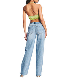 Womens | Nellie Halter Tank | Chartreuse