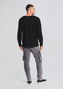 Mens | Victor Long Sleeve Shirt | Black