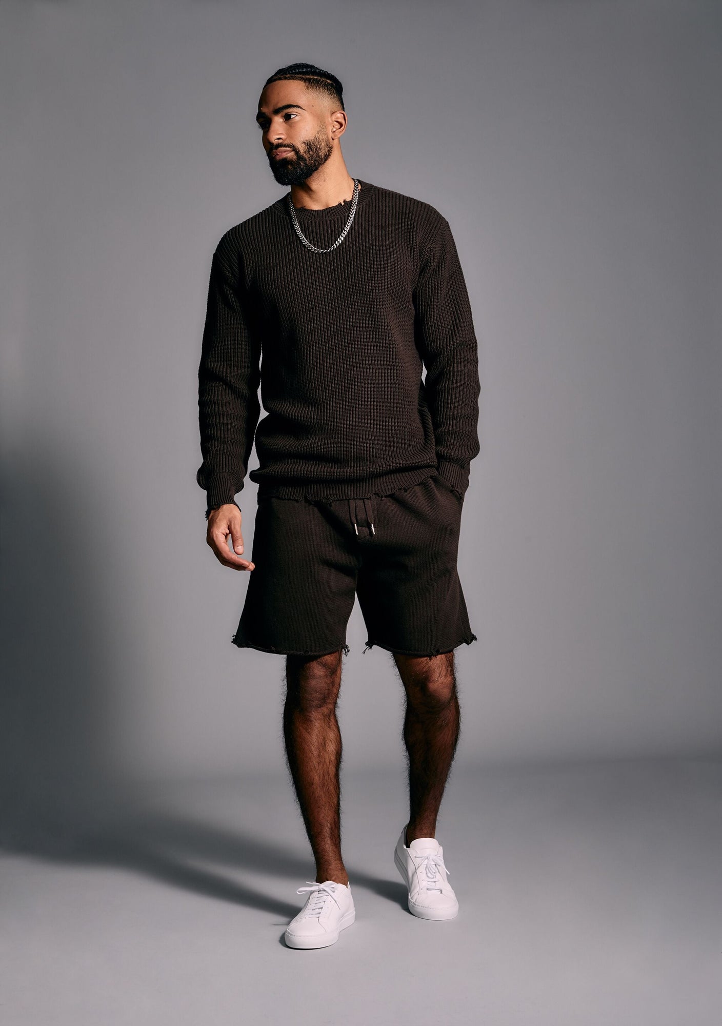 Mens | Dylan Knit Sweater | Ash Brown