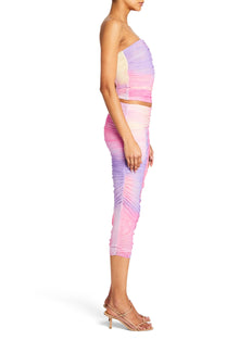 Womens | Cirrus Mesh Skirt | Sunset Tie Dye