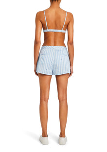 Womens | Lacey Bralette | Powder Blue Stripe