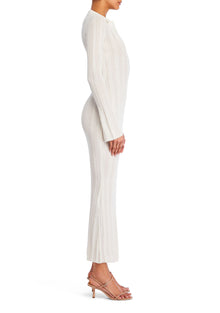 Womens | Azula Rib Knit Maxi Dress | Porcelain