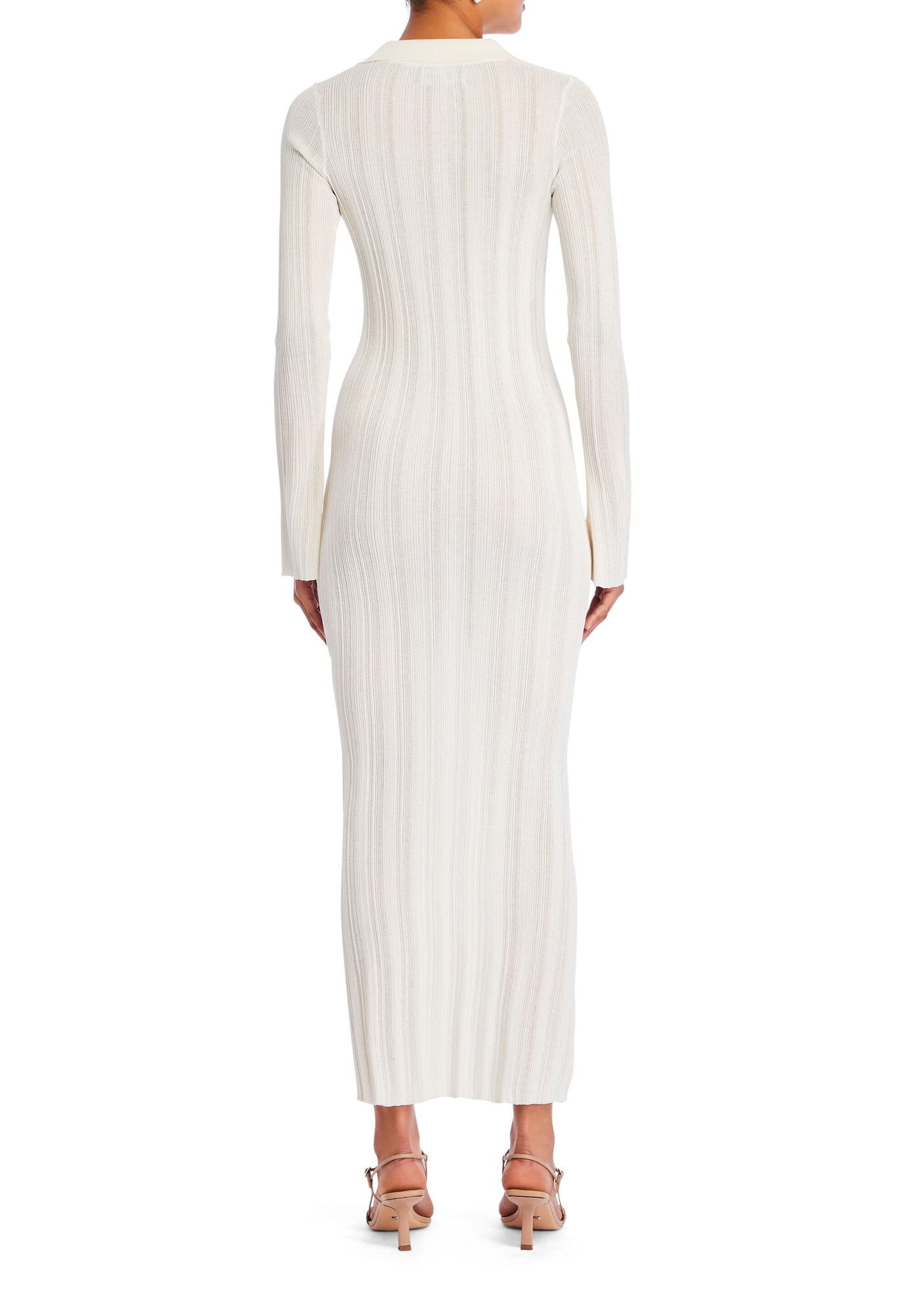 Womens | Azula Rib Knit Maxi Dress | Porcelain
