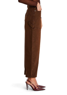 Womens | Marbel Mid Rise Barrel Jean | Vintage Brown