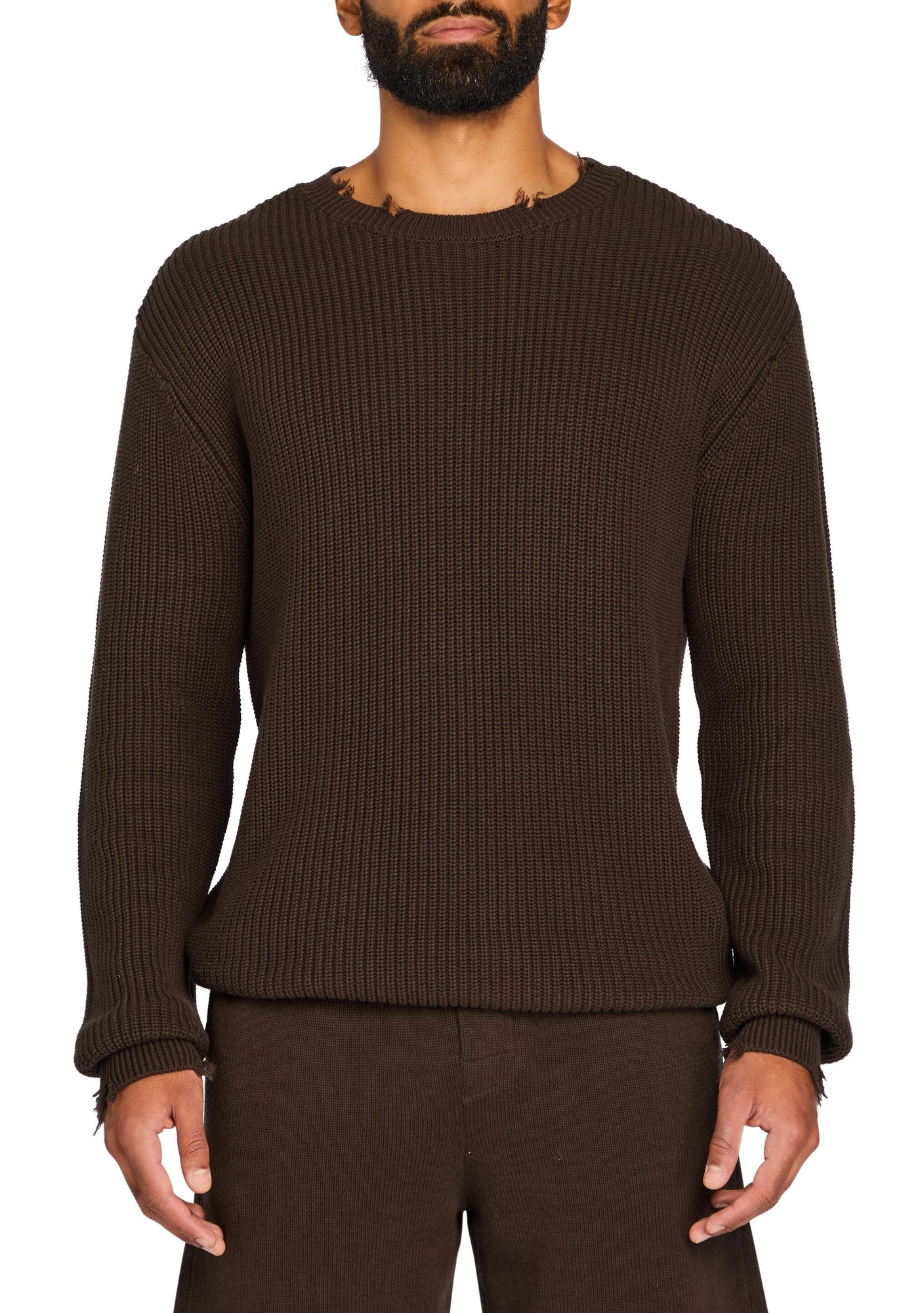 Mens | Dylan Knit Sweater | Ash Brown
