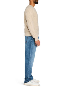 Mens | Joseph Grid Cable Sweater | Tan