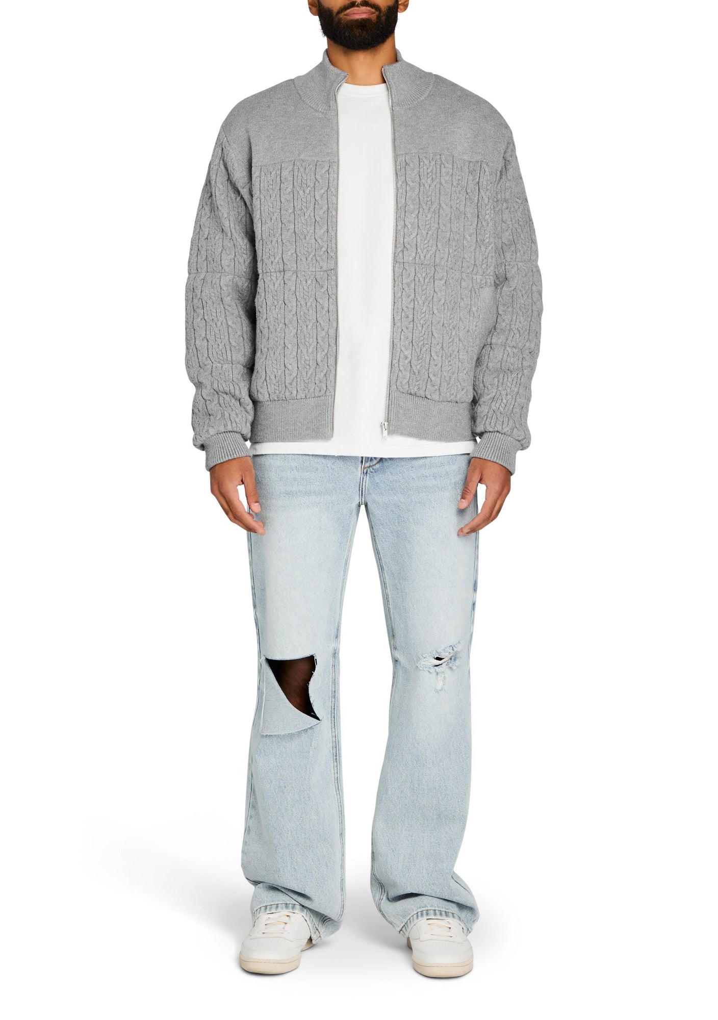 Unisex | Levi Knit Puffer | Heathered Grey