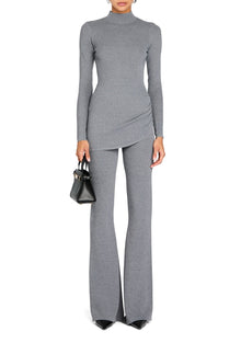 Womens | Michi Knit Top | Heathered Grey