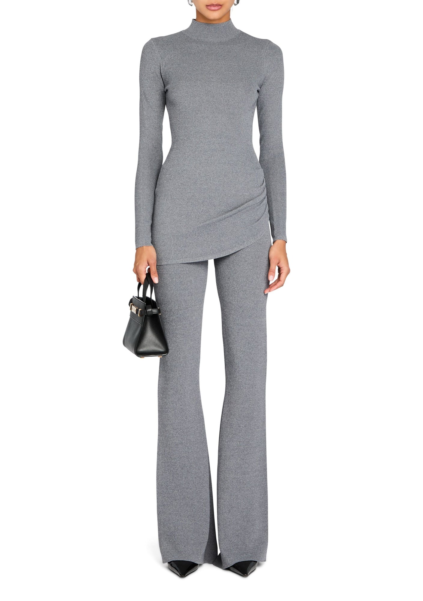 Womens | Michi Knit Top | Heathered Grey
