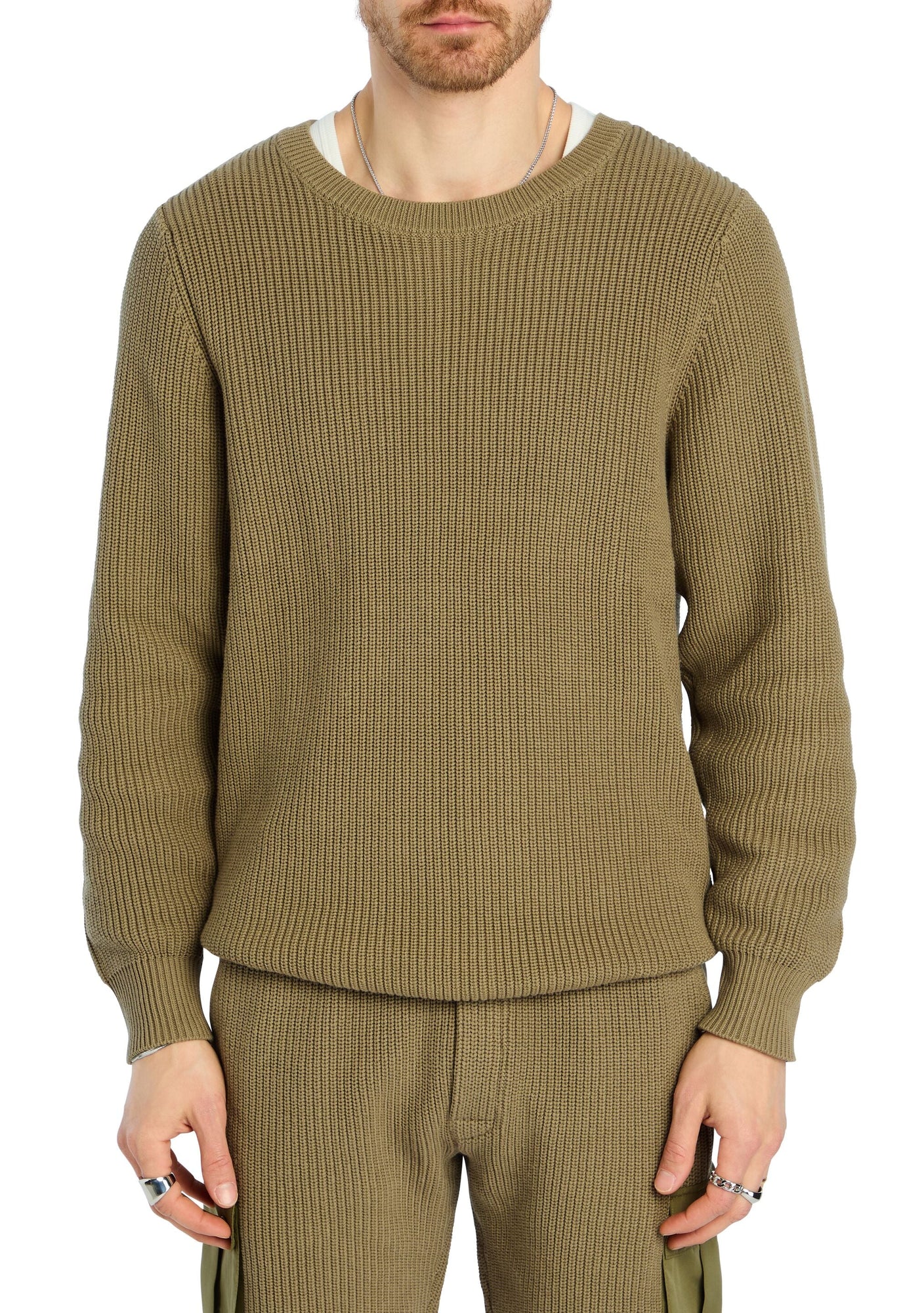 Mens | Vernon Sweater | Khaki Green