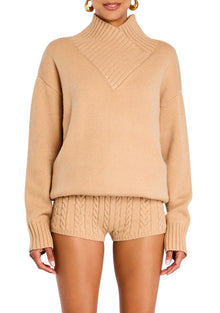 Womens | Dessa Chunky Knit Sweater | Tan