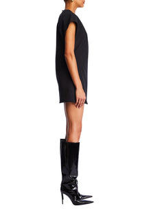 Womens | Anna Crepe Mini Dress | Black