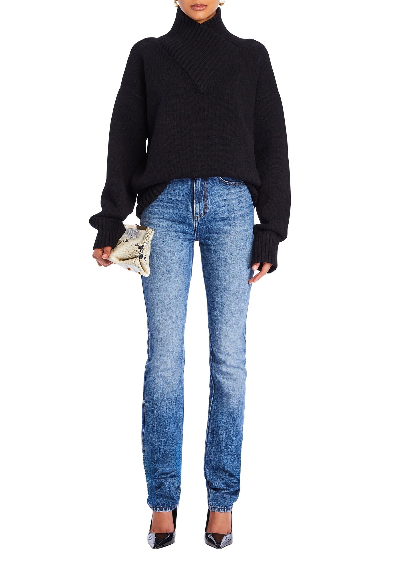 Womens | Dessa Chunky Knit Sweater | Black