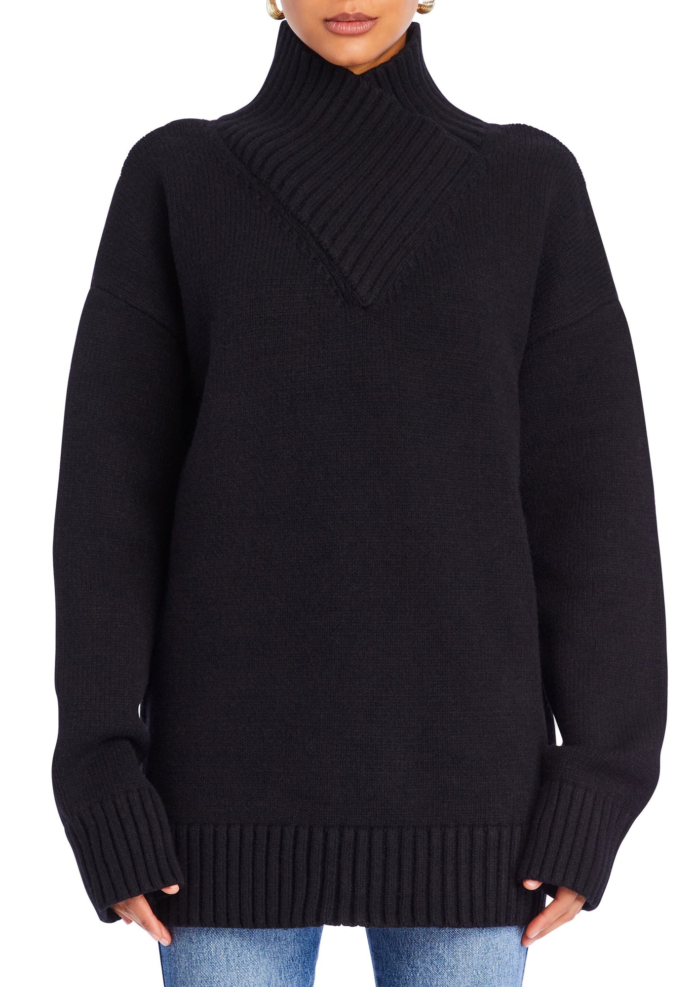 Womens | Dessa Chunky Knit Sweater | Black