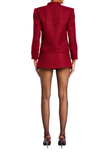 Womens | Kristen Boucle Lady Jacket | Ruby Red