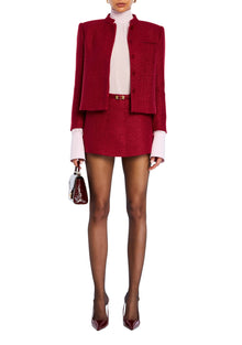 Womens | Kristen Boucle Lady Jacket | Ruby Red