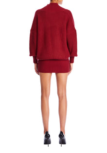Womens | Neva Knit Sweater Dress | Ruby Red