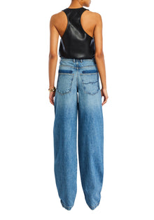 Womens | Nina Vegan Leather Bodysuit | Black