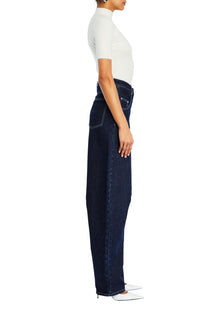 Womens | Marbel Mid Rise Barrel Jean | Rinse