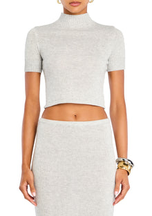 Womens | Kali Knit Top | Light Grey