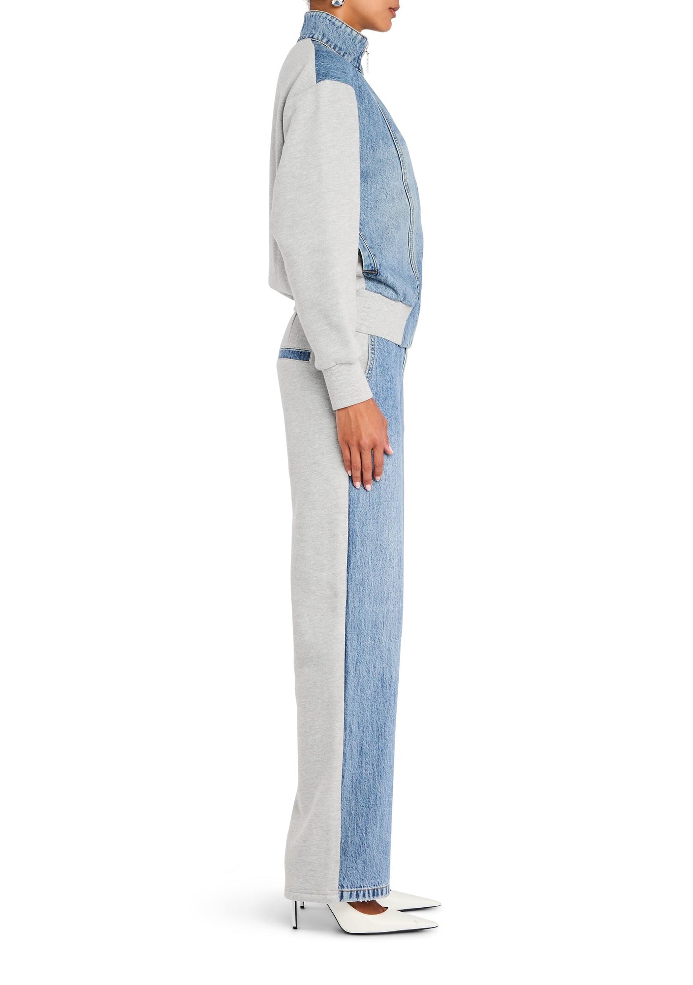 Womens | Page Terry Denim Jacket | River