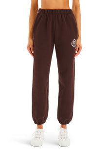 Womens | Hallie Sweatpant | Ash Brown/White