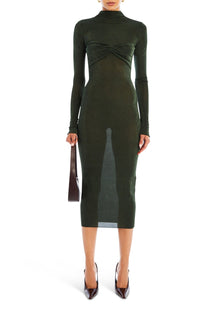 Womens | Bailey Midi Dress | Forest Green