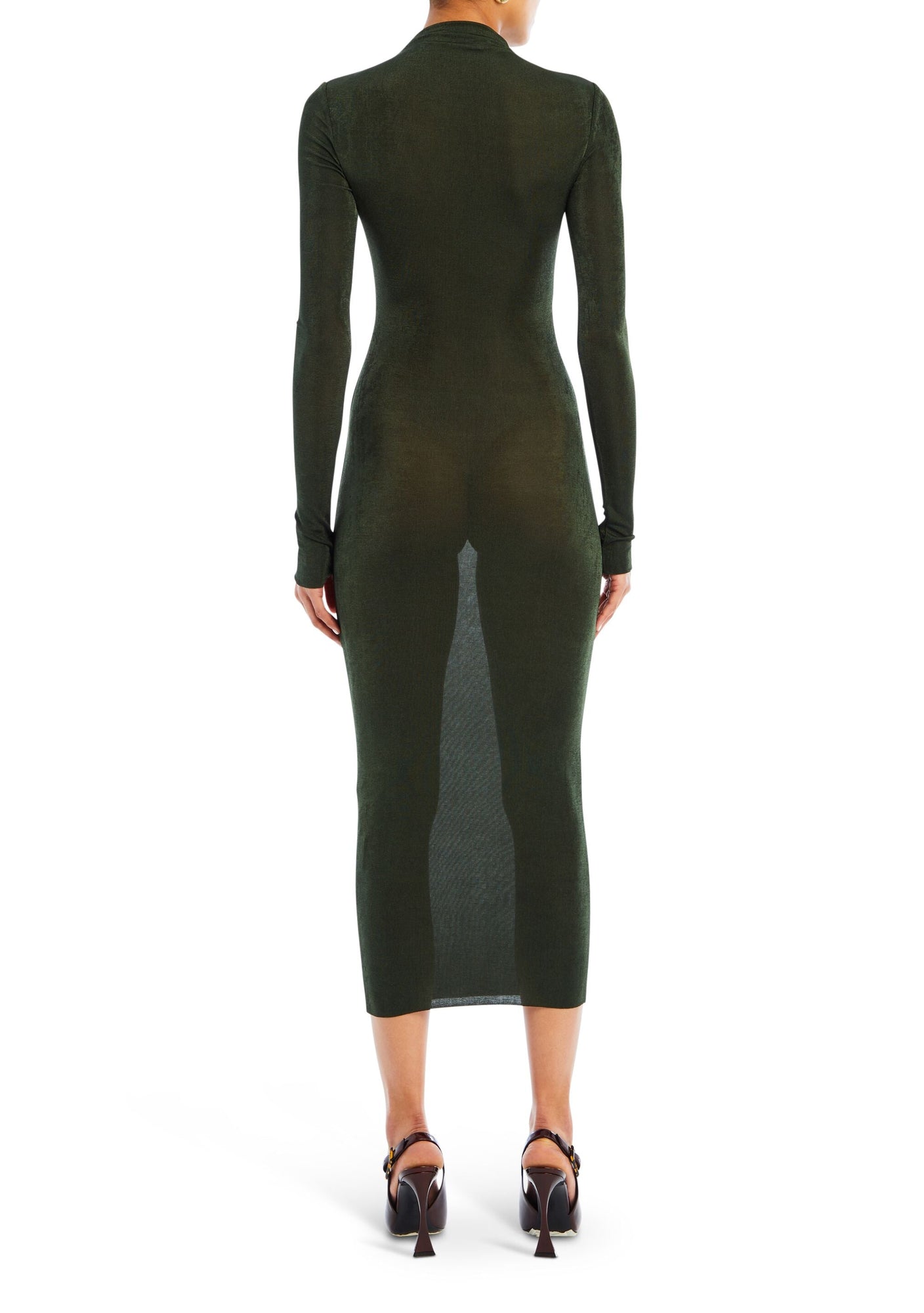 Womens | Bailey Midi Dress | Forest Green