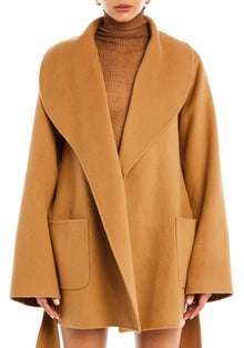 Womens | Dulcetta Wool Coat | Camel