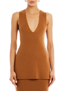 Womens | Honey Knit Tunic | Camel