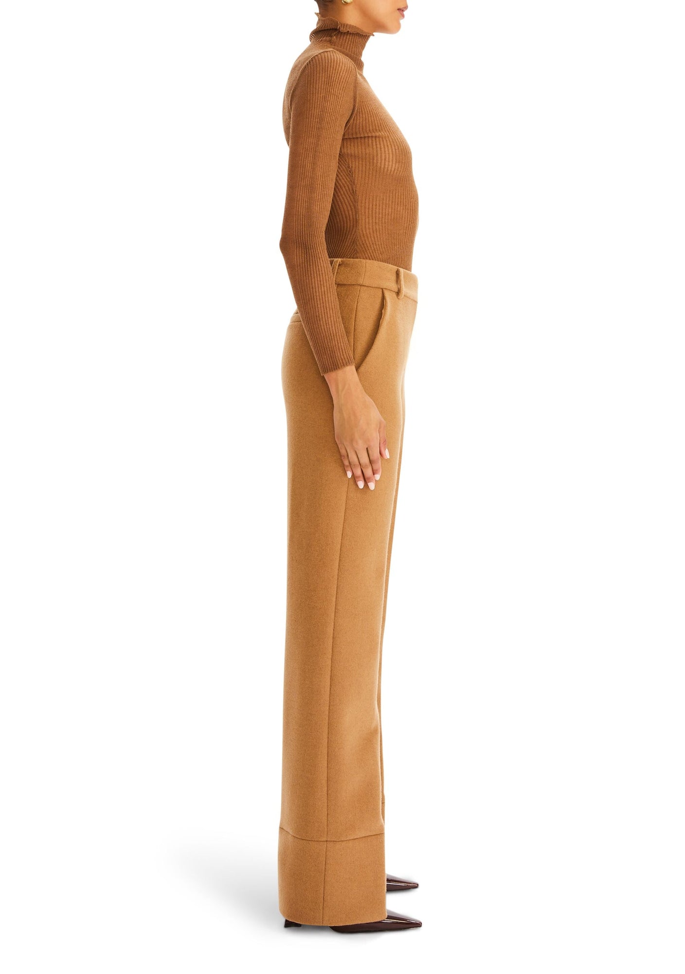 Womens | Cremello Wool Pant | Camel