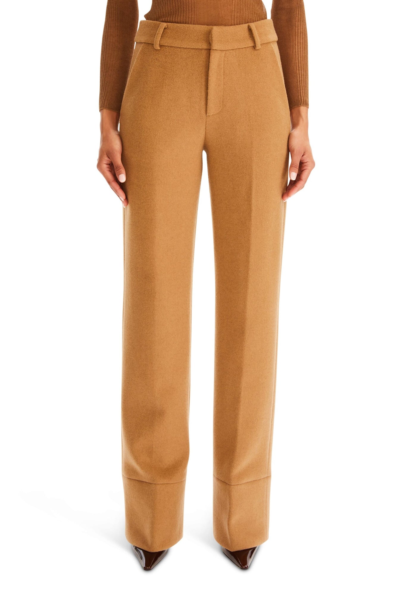 Womens | Cremello Wool Pant | Camel