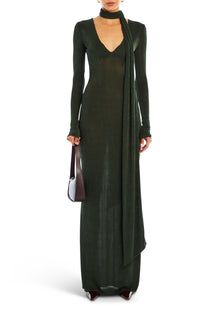 Womens | Raquel Maxi Dress | Forest Green