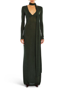 Womens | Raquel Maxi Dress | Forest Green