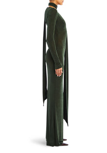 Womens | Raquel Maxi Dress | Forest Green