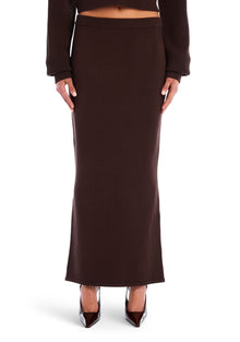 Womens | Java Knit Skirt | Ash Brown