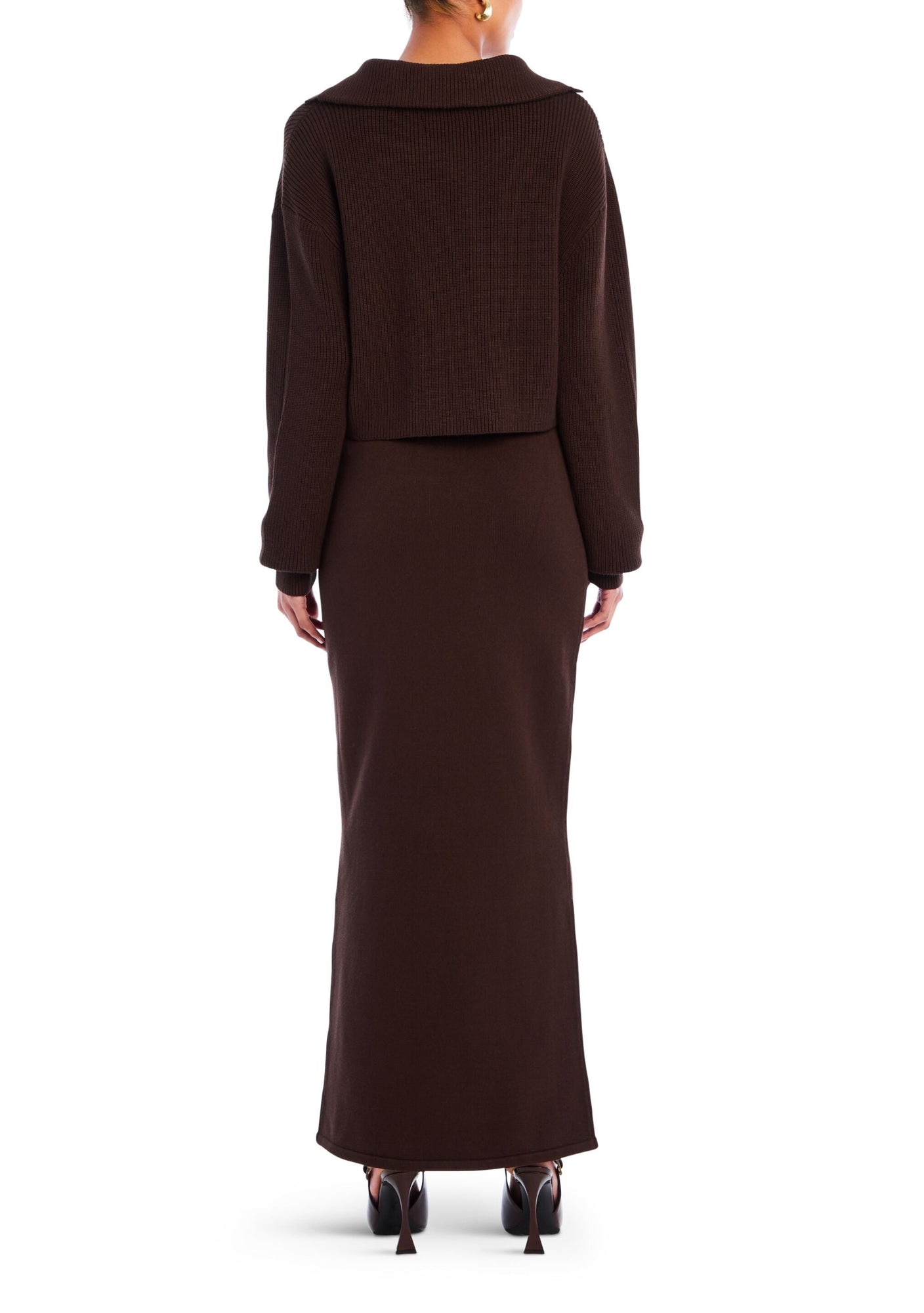 Womens | Java Knit Skirt | Ash Brown