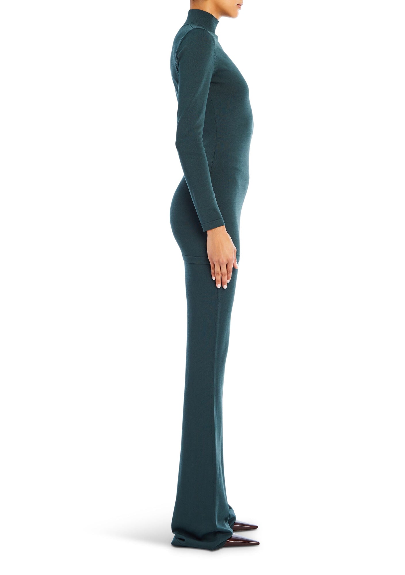 Womens | Juliette Knit Pant | Forest Green