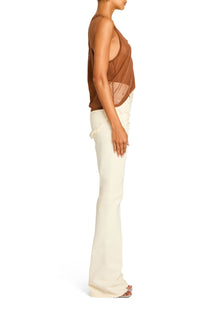 Womens | Dahlia Frayed Bootcut Jean | Eggshell