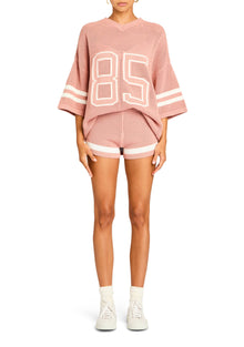 Womens | Nell Crochet Short | Mauve/Eggshell
