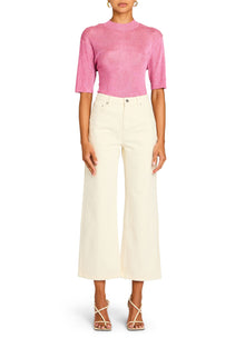 Womens | Kirt Wide Leg Cropped Jean | Eggshell