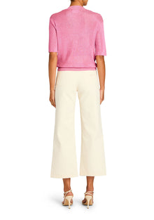 Womens | Kirt Wide Leg Cropped Jean | Eggshell